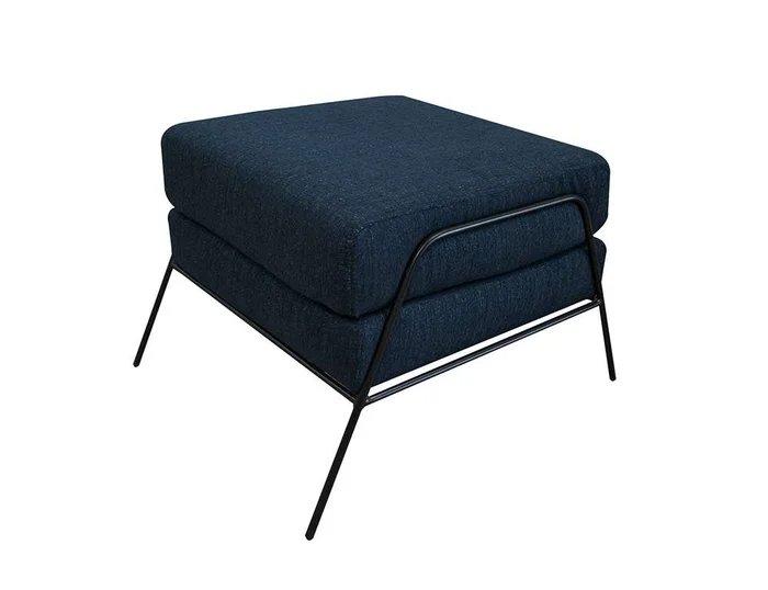 IFD – Tyne – Wooden Frame & Metal Base, Footstool Ottoman – IUP331-OTT-221