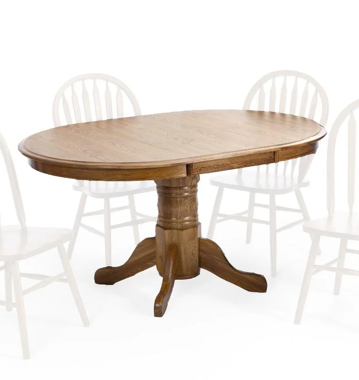 Intercon Furniture – Classic Oak Dining Table in Chestnut Finish