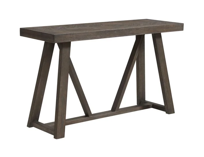 Intercon Furniture – Hearst Sofa Table in Reclaimed Chevron Finish