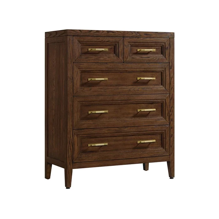 Intercon Furniture – Marlow Drawer Chest, 5 Drawer – MW-BR-8305-SBL-C