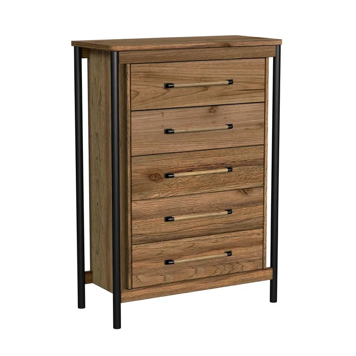 Intercon Furniture – Norcross Chest,5 Drawer – NC-BR-8005-HCK-C