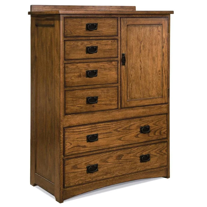 Intercon Furniture – Oak Park 6 Drawer Chest w/Door – OP-BR-N5806D-MIS-C