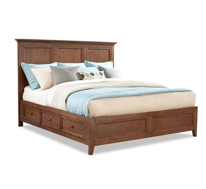 Intercon Furniture – San Mateo Complete Queen Storage Bed in Tuscan Finish