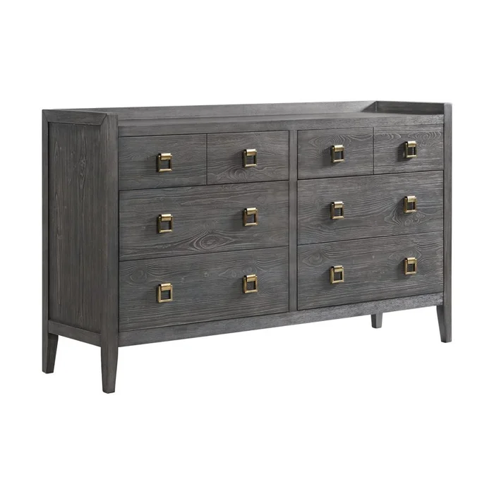 Intercon Furniture – San Mateo Dresser, 10 Drawer in Gray – SM-BR-N8810-GRY-C