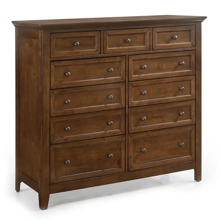 Intercon Furniture – San Mateo Gentlemens Chest, 11 Drawer in Tuscan – SM-BR-N8811G-TUS-C