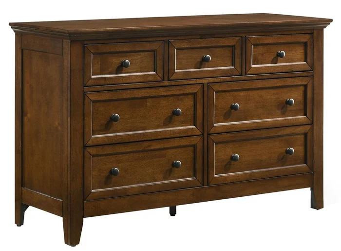 Intercon Furniture – San Mateo Youth Dresser, 7 Drawer in Tuscan – SM-BR-N4307-TUS-C