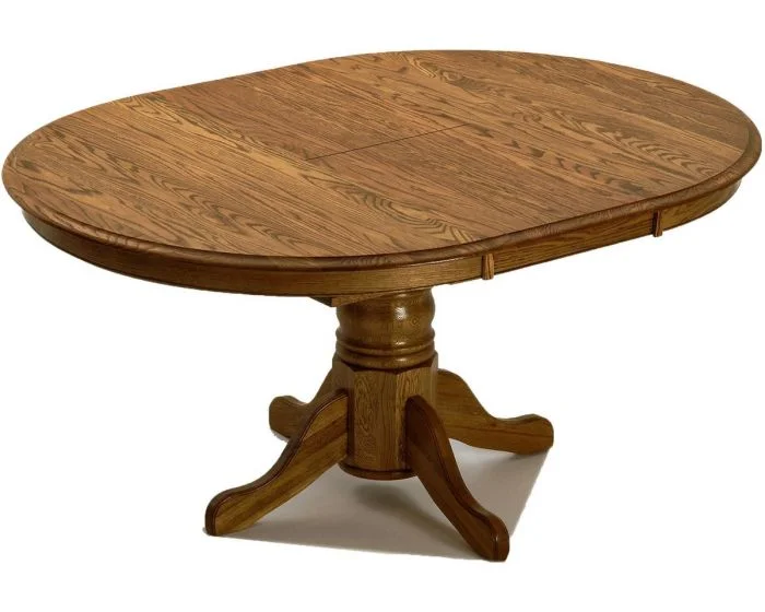 Intercon Furniture Classic Oak Pedestal Table in Burnished Rustic