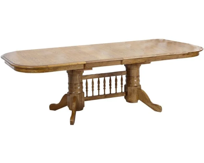Intercon Furniture Classic Oak Trestle Table in Chestnut