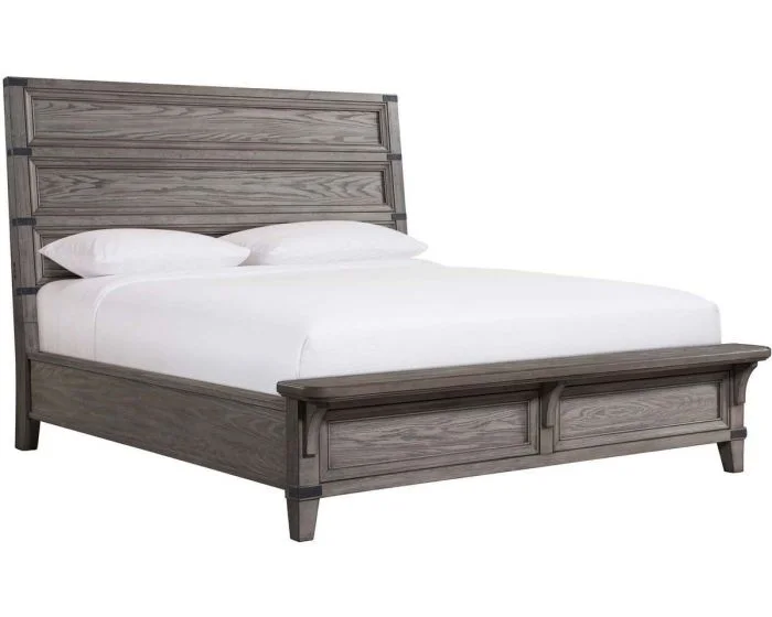 Intercon Furniture Forge California King Bed in Brushed Steel