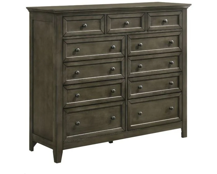 Intercon Furniture San Mateo Gentlemen’s Chest 11 Drawer in Gray