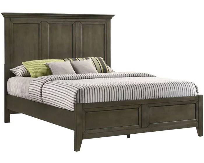 Intercon Furniture San Mateo Queen Panel Bed in Gray