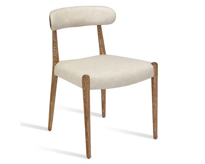 Interlude Home Adeline Dining Chair in Whitewash – Set of 2 (CL1A) – CLEARANCE SALE
