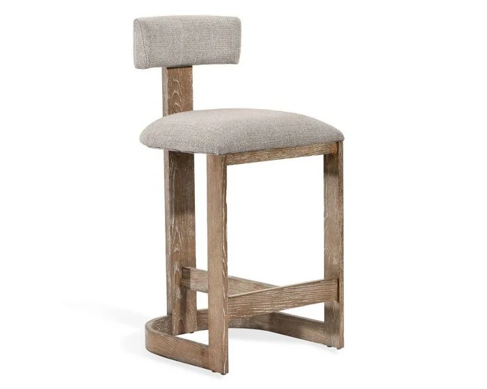 Interlude Home Brooklyn Counter Stool in Flax