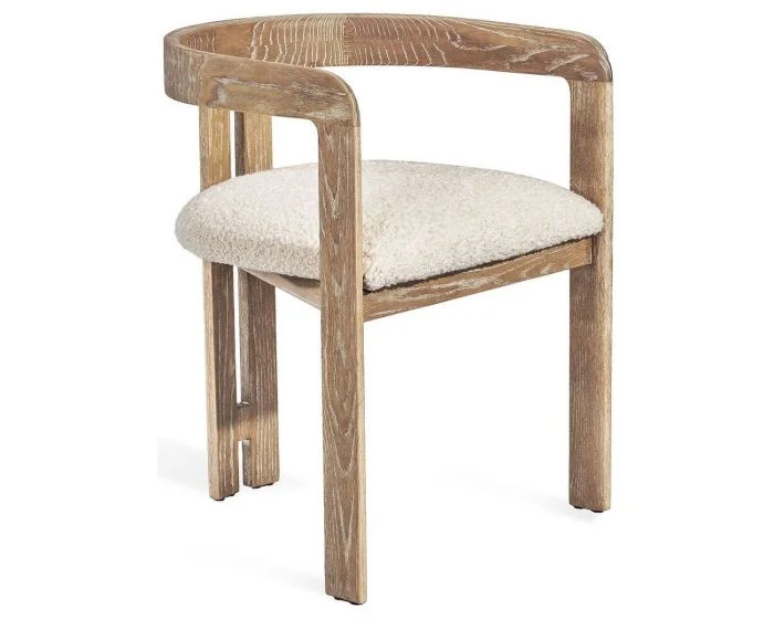 Interlude Home Burke Dining Chair in Shearling (CL1A) – CLEARANCE SALE