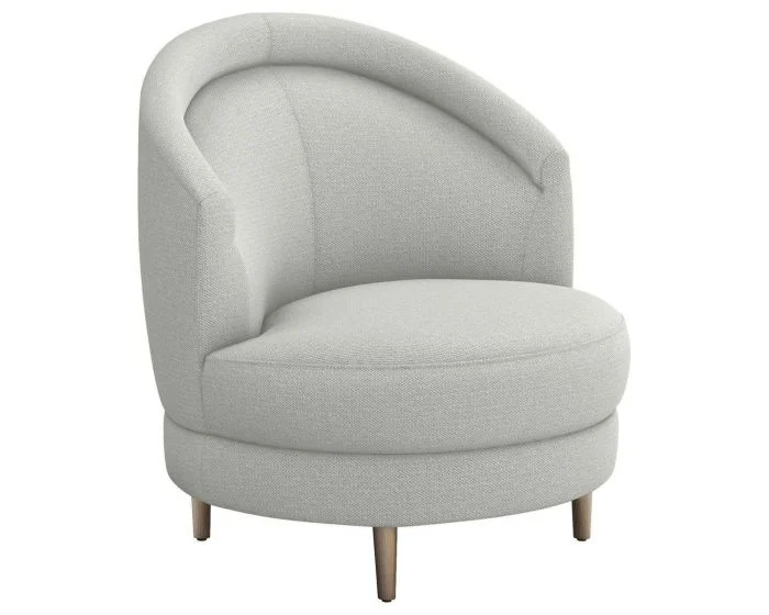 Interlude Home Capri Grand Swivel Chair in Fresco
