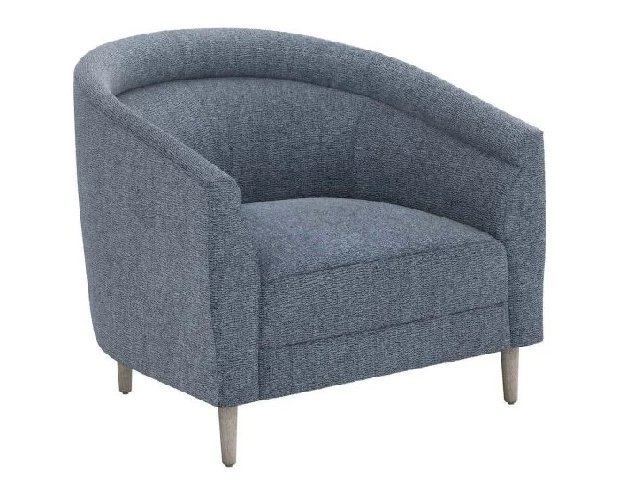 Interlude Home Capri Lounge Chair in Azure