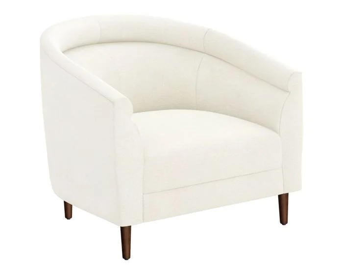 Interlude Home Capri Lounge Chair in Pure