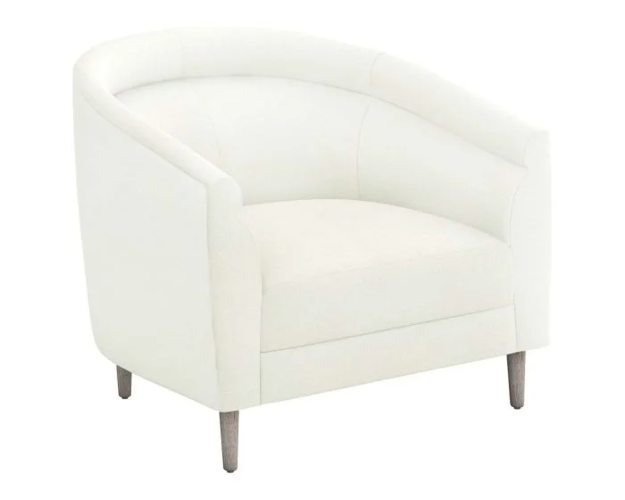Interlude Home Capri Lounge Chair in Shell