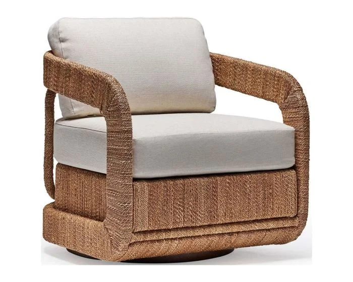 Interlude Home Harbour Lounge Chair in Natural