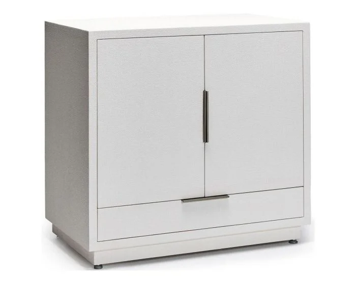 Interlude Home Montaigne Bar Cabinet in White