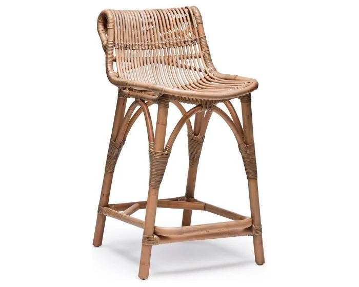 Interlude Home Naples Counter Stool in Taupe