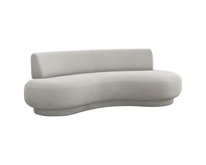 Interlude Home Nuage Right Sofa in Grey