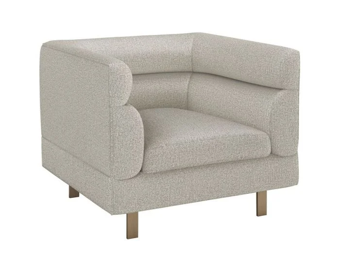 Interlude Home Ornette Chair in Storm