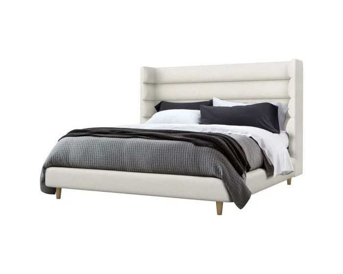 Interlude Home Ornette King Bed in Cameo