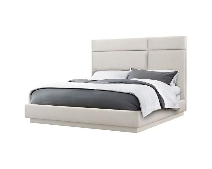 Interlude Home Quadrant California King Bed in Cameo