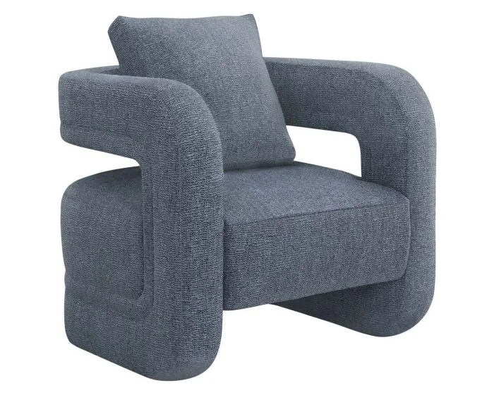 Interlude Home Scillia Chair in Azure