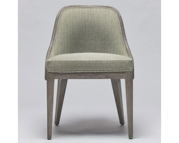 Interlude Home Siesta Dining Chair in Grey Ceruse/ Fern