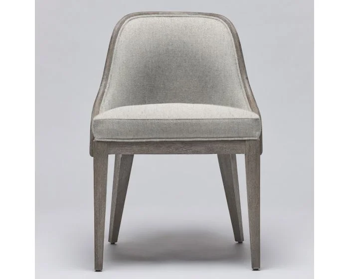 Interlude Home Siesta Dining Chair in Grey Ceruse/ Fog