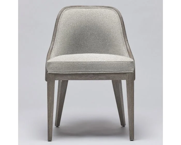 Interlude Home Siesta Dining Chair in Grey Ceruse/ Hemp