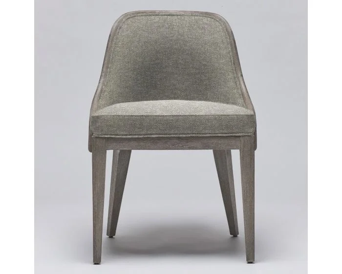 Interlude Home Siesta Dining Chair in Grey Ceruse/ Moss