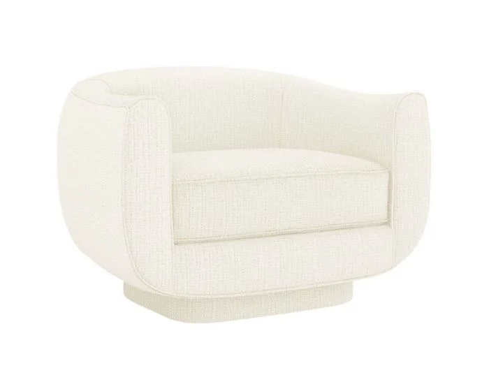 Interlude Home Spectrum Swivel Chair in Dune