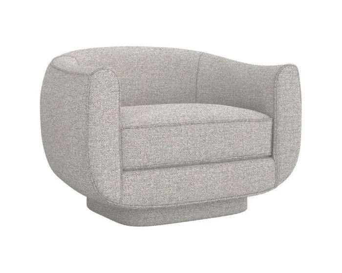 Interlude Home Spectrum Swivel Chair in Rock