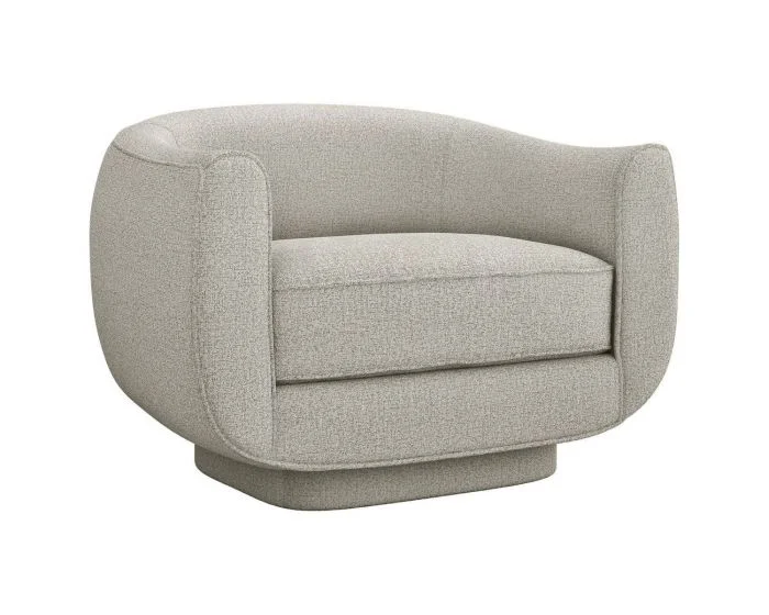 Interlude Home Spectrum Swivel Chair in Storm