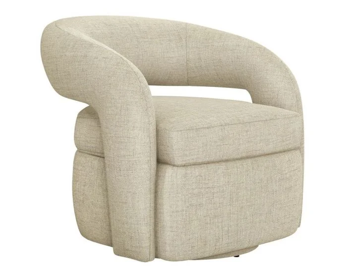 Interlude Home Targa Swivel Chair in Bluff