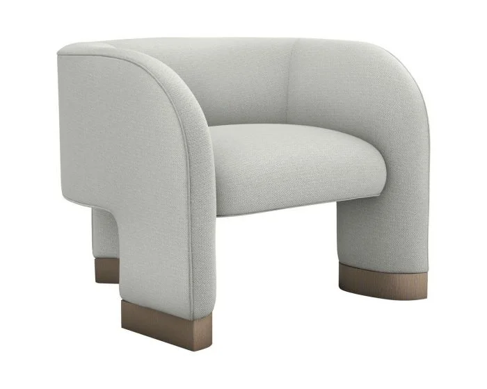 Interlude Home Trilogy Chair in Fresco