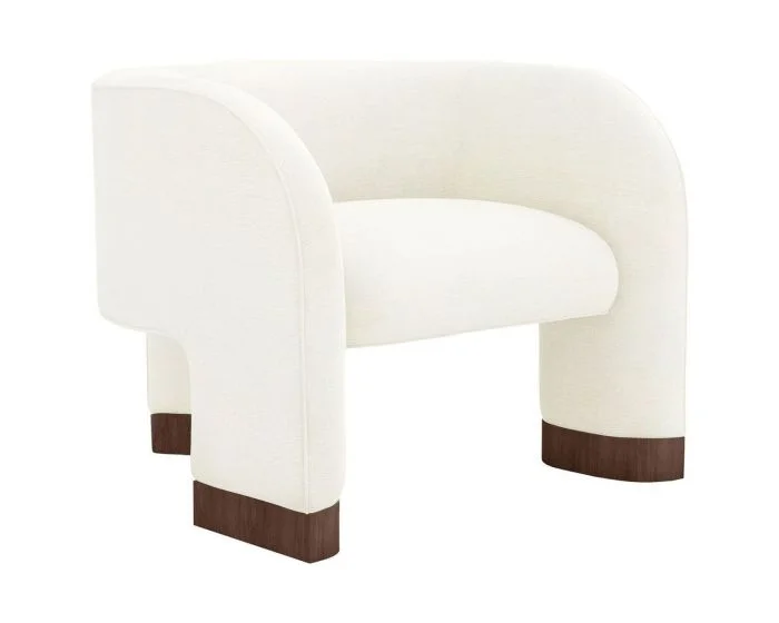 Interlude Home Trilogy Chair in Pure