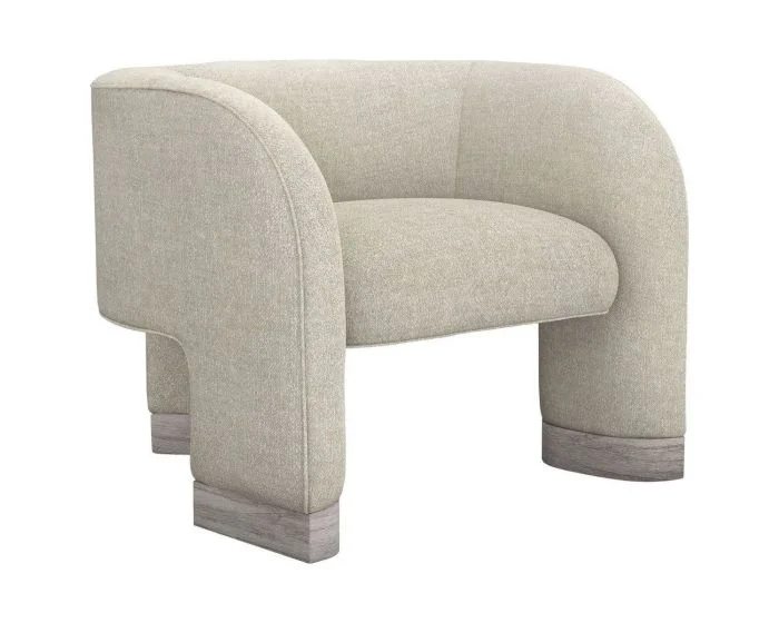 Interlude Home Trilogy Chair in Wheat