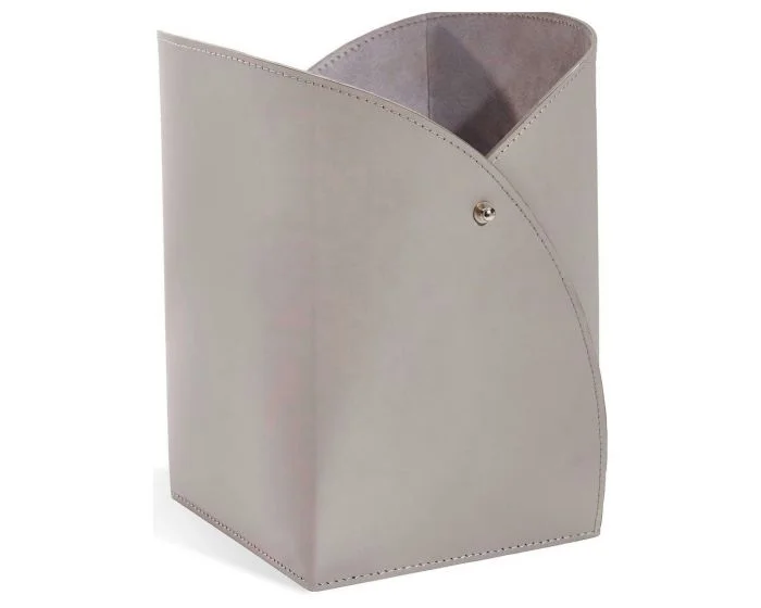 Interlude Home Tulip Wastebasket in Light Grey