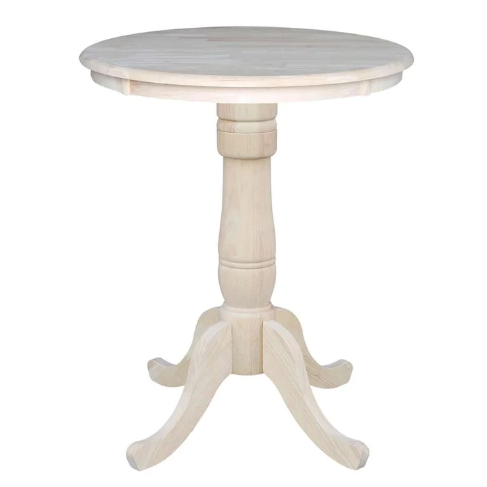 International Concepts – 30in Round Top Ped Table – 35.1inH – K-30RT-6B