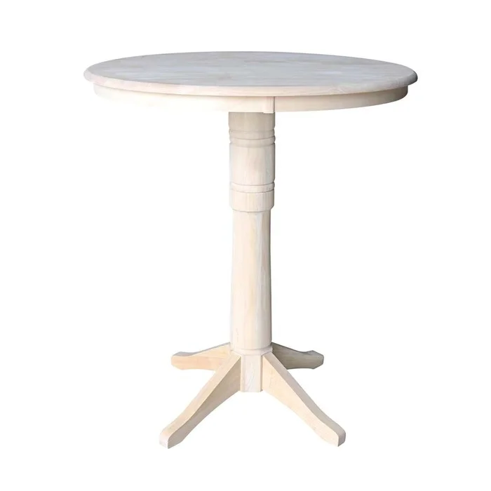 International Concepts – 36in Round Top Ped Table – 40.9inH – K-36RT-27B-6B-2