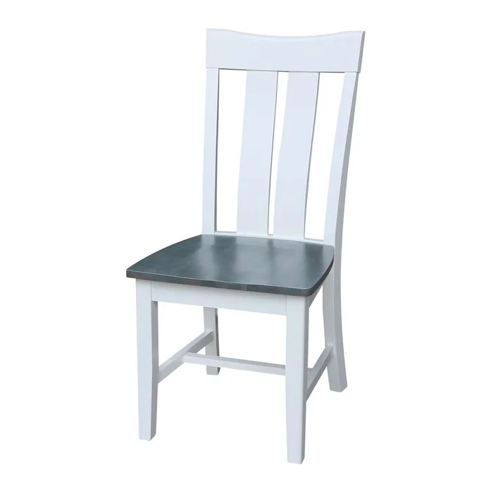 International Concepts – Ava Chair in White/Heather Gray Finish (Set of 2) – C05-13P