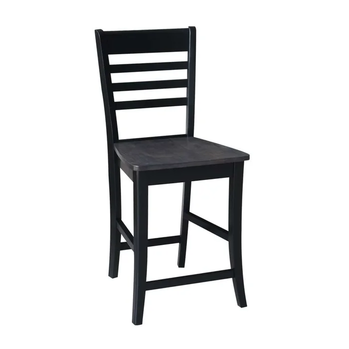 International Concepts – Cosmo Counter Height Stool – 24inSH in Coal Finish – S75-3102