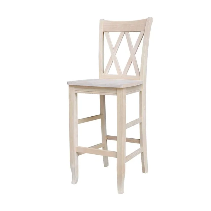 International Concepts – Double inXin Back Bar Height Stool – 30inSH – S-203