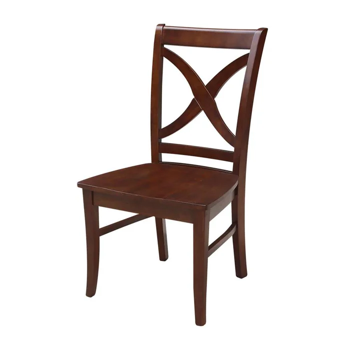 International Concepts – Salerno Chair, Wood Seat in Espresso Finish (Set of 2) – C581-14P