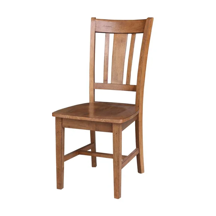 International Concepts – San Remo Splatback Chair in Distressed Oak Finish (Set of 2) – C42-10P