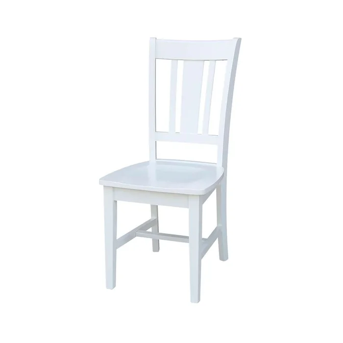 International Concepts – San Remo Splatback Chair in White Finish (Set of 2) – C08-10P